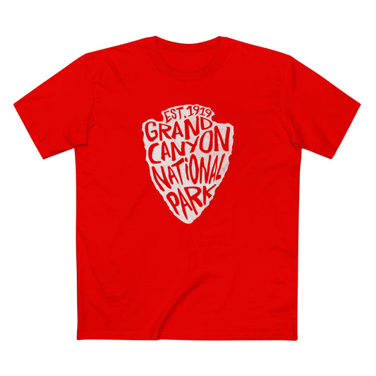 Grand Canyon National Park T-Shirt - Arrowhead Design in Red