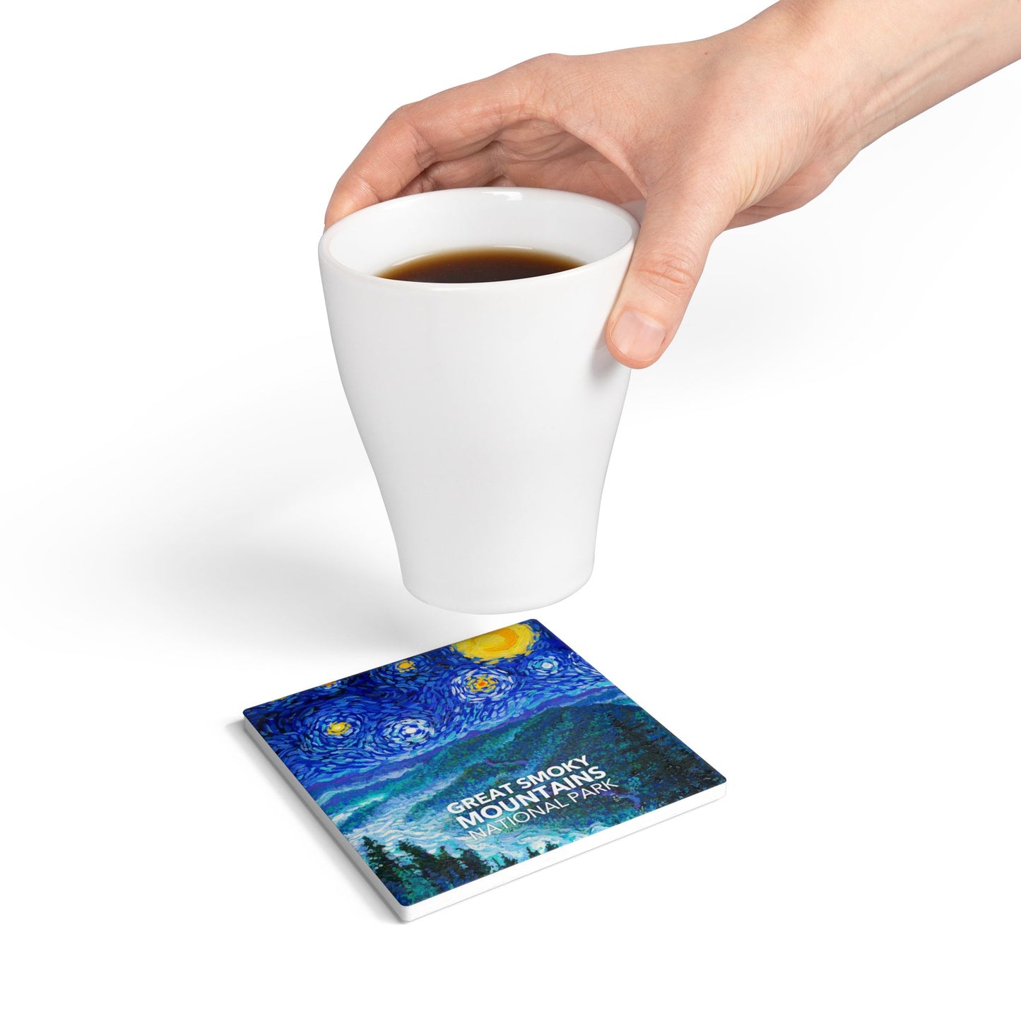 Great Smoky Mountains National Park Coaster - The Starry Night