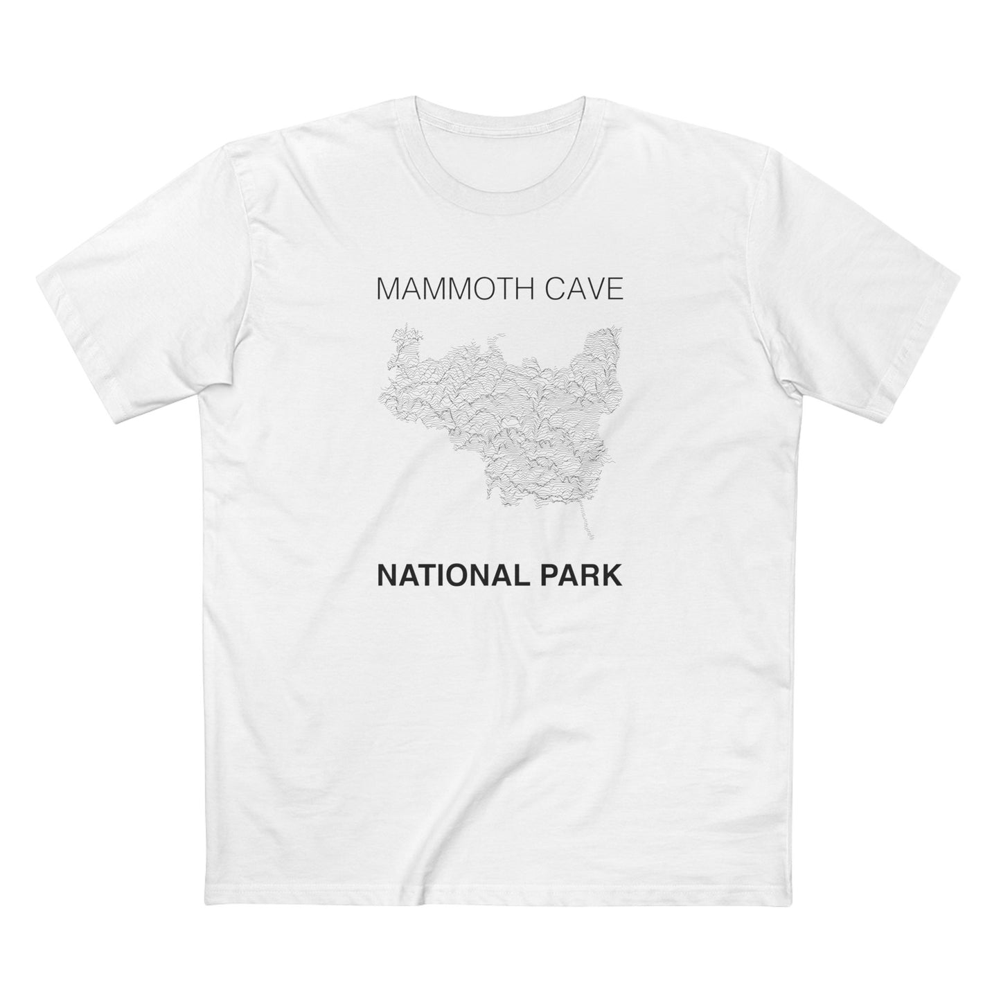 Mammoth Cave National Park T-Shirt Lines in White