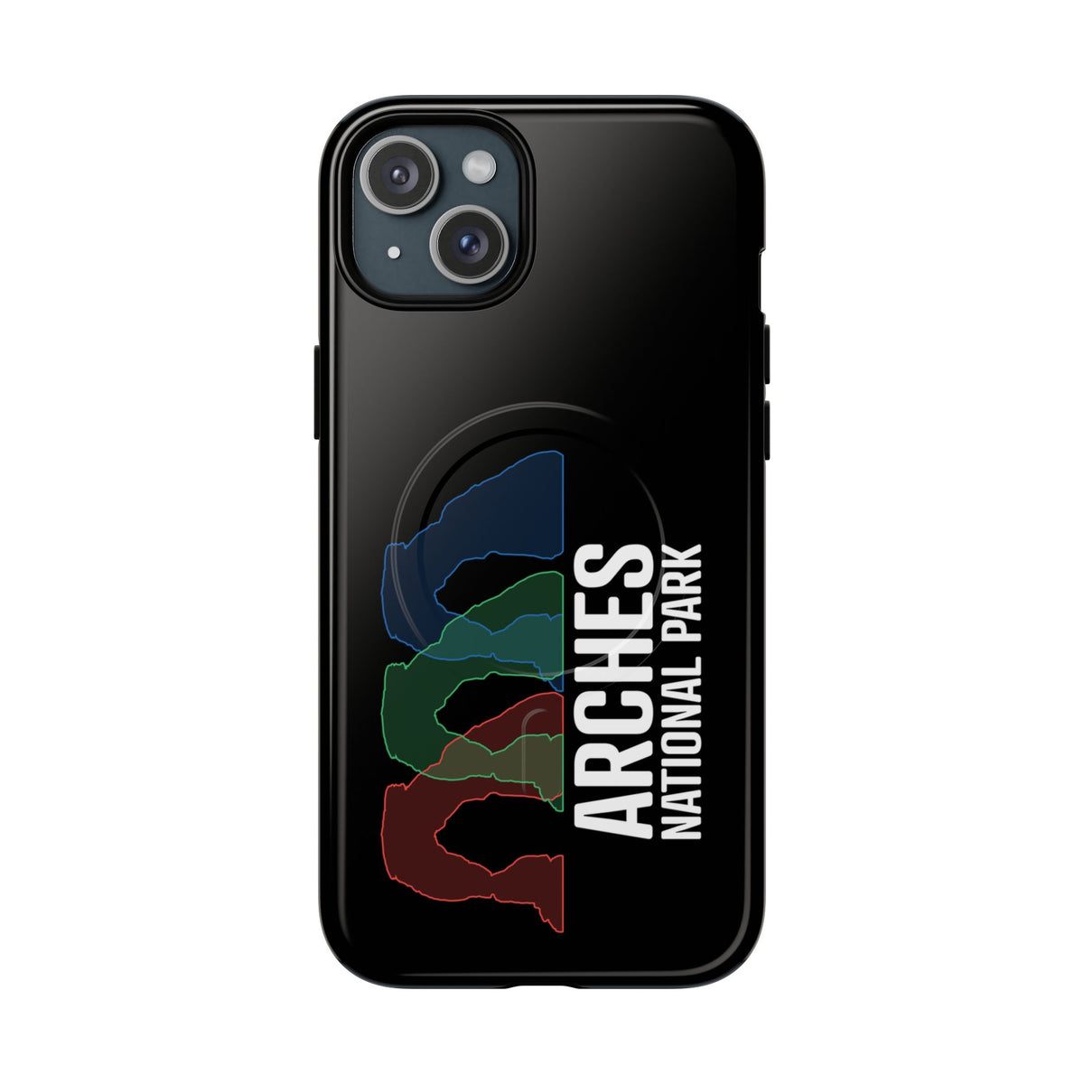 Arches National Park iPhone Case with MagSafe - Delicate Arch Histogram Design