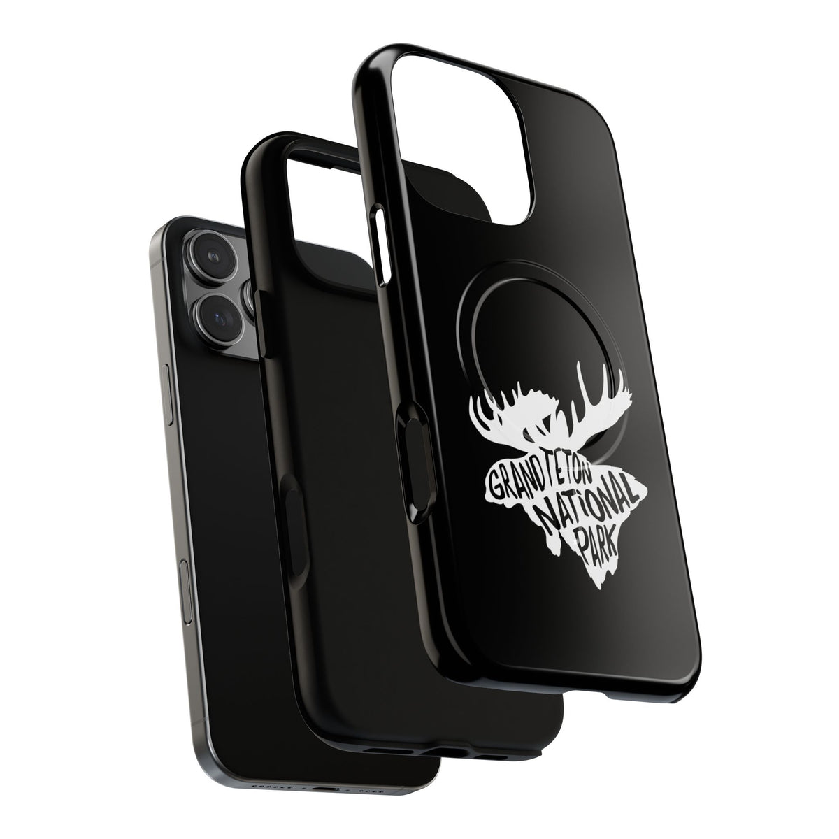 Grand Teton National Park iPhone Case with MagSafe - Moose Design