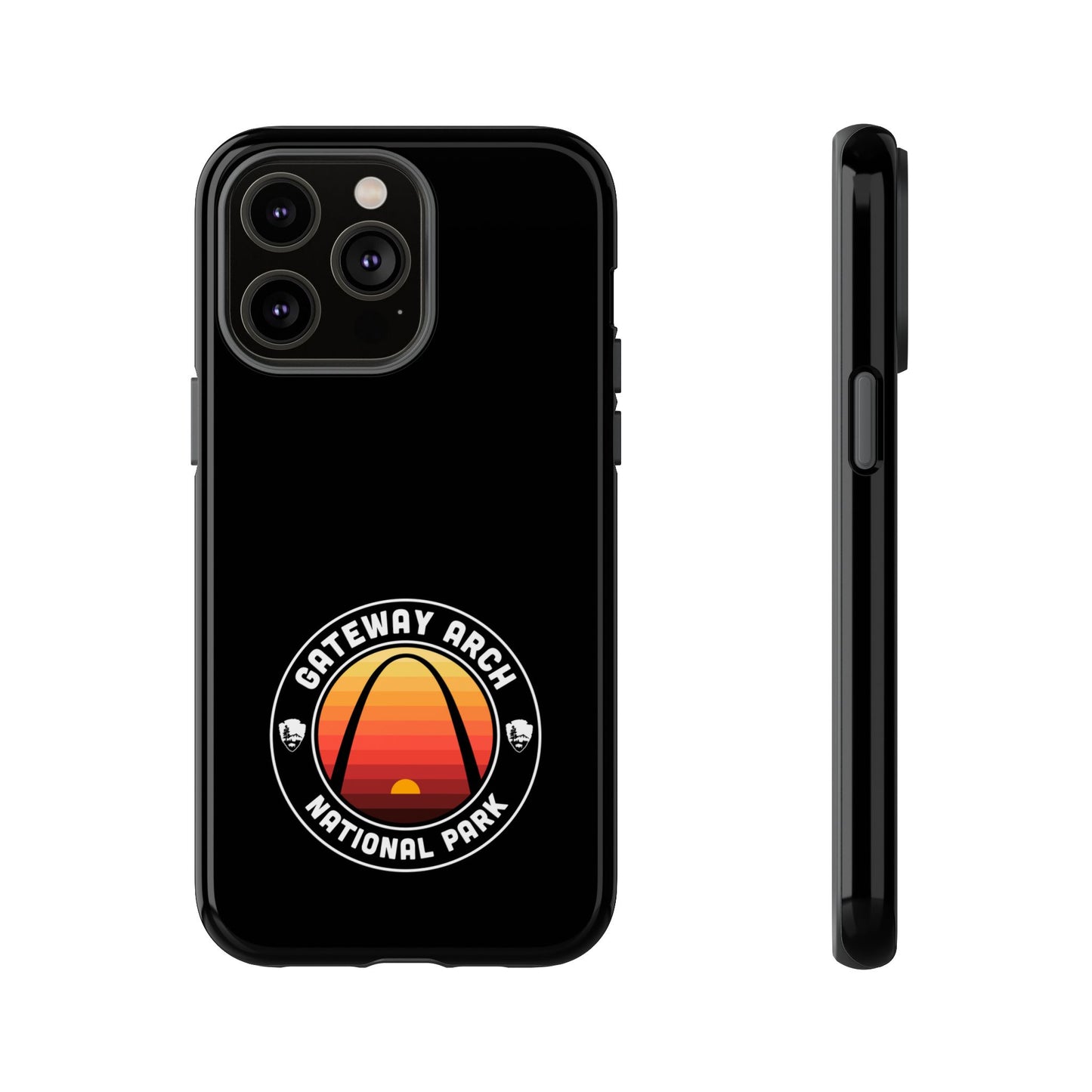 Gateway Arch National Park Phone Case - Round Emblem Design
