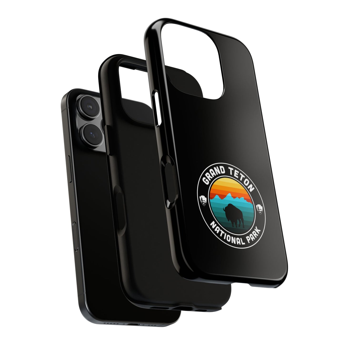 Grand Teton National Park Phone Case - Round Emblem Design