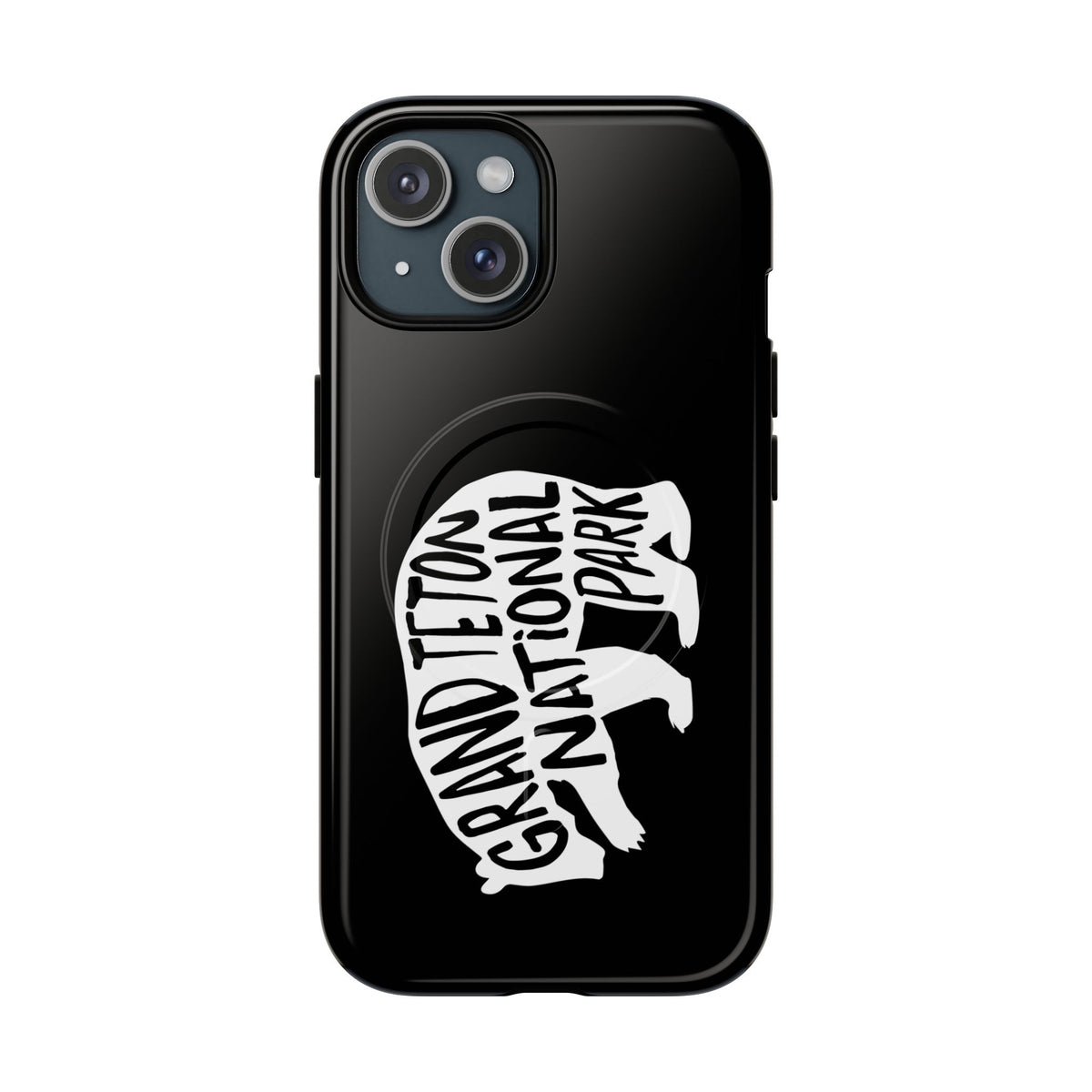 Grand Teton National Park iPhone Case with MagSafe - Grizzly Bear Design