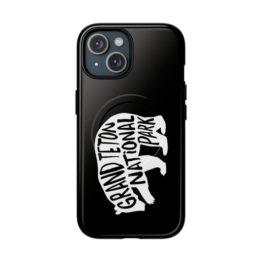 Grand Teton National Park iPhone Case with MagSafe - Grizzly Bear Design