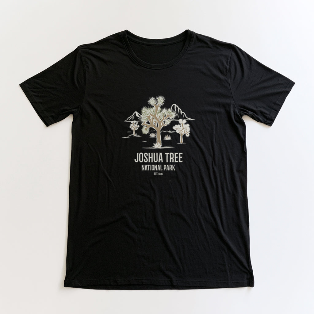 Joshua Tree National Park T-Shirt - Joshua Tree in Black