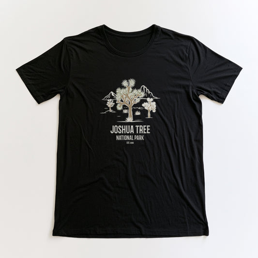 Joshua Tree National Park T-Shirt - Joshua Tree in Black