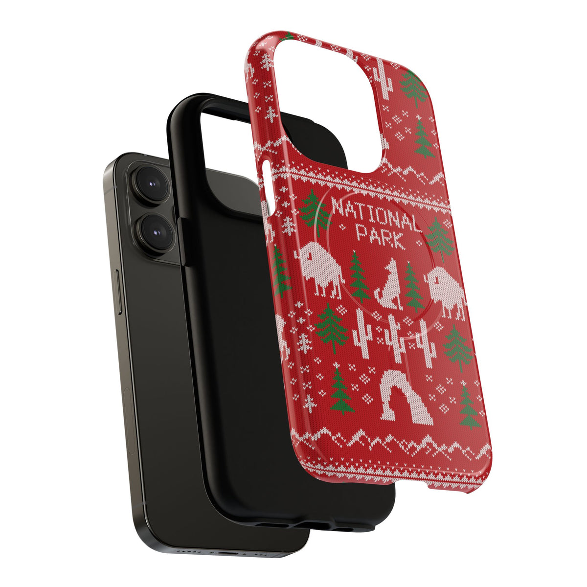 National Park iPhone Case with MagSafe - Fair Isle Pattern