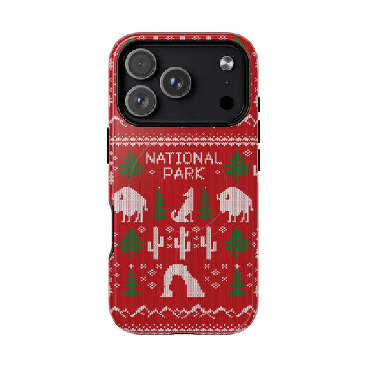 National Park iPhone case with MagSafe featuring Fair Isle artwork.