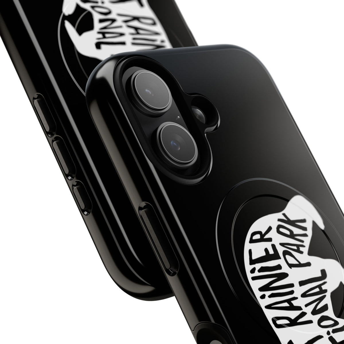 Mount Rainier National Park iPhone Case with MagSafe - Black Bear Design
