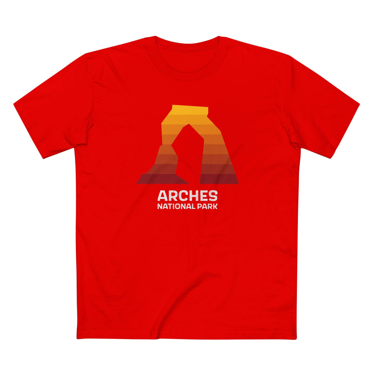Arches National Park T-Shirt Delicate Arch in Red