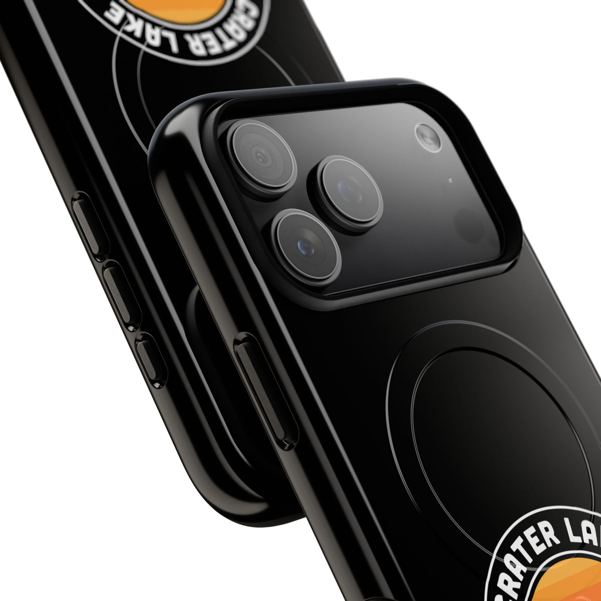 Crater Lake National Park iPhone Case with MagSafe - Round Emblem Design