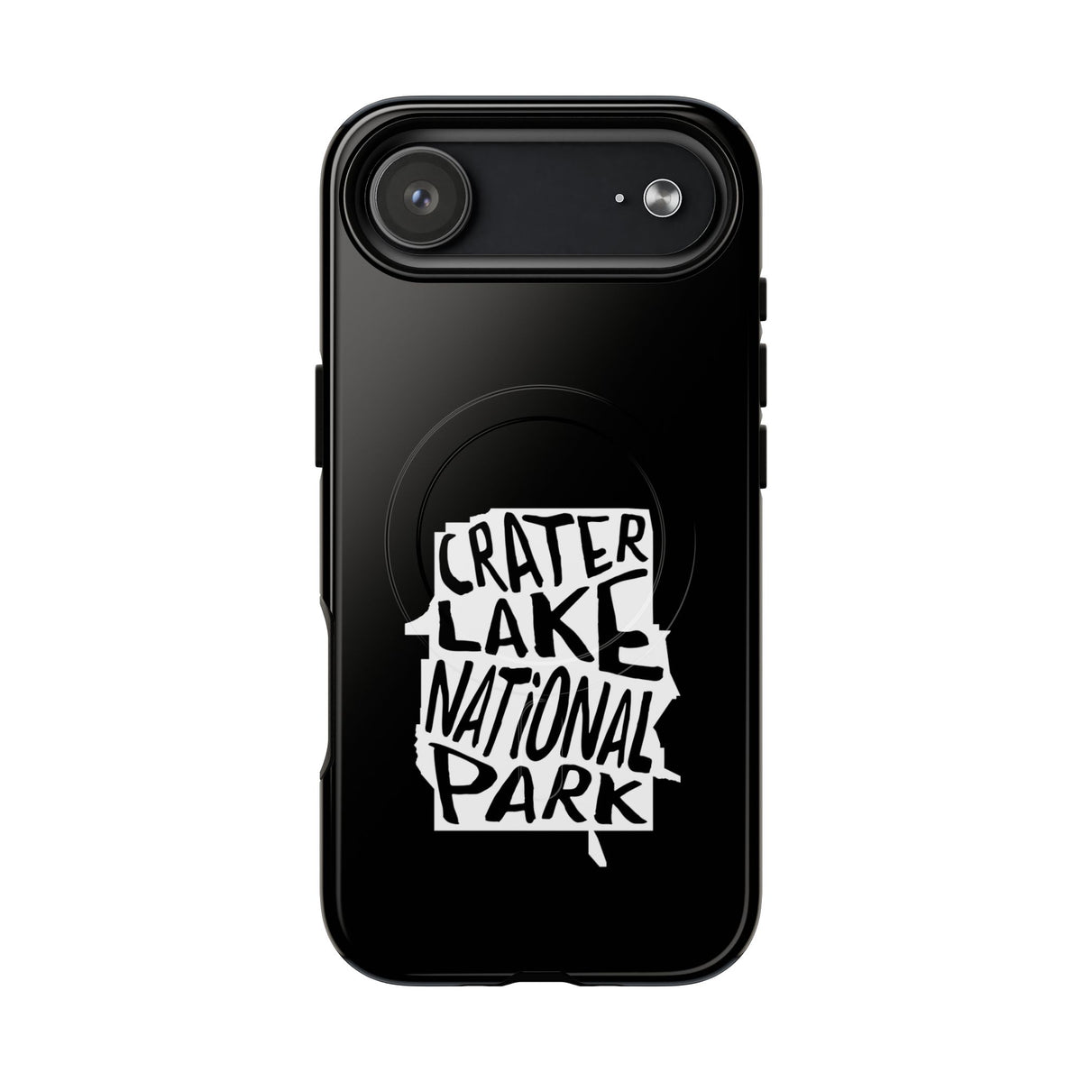 Crater Lake National Park iPhone Case with MagSafe - Map Design