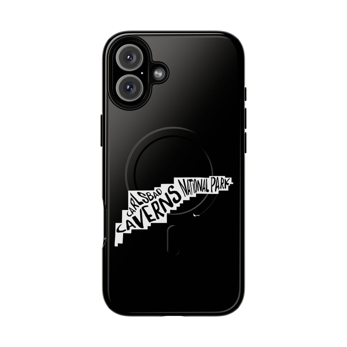 Carlsbad Caverns National Park iPhone Case with MagSafe - Map Design