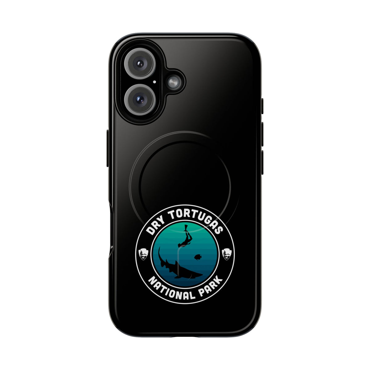 Dry Tortugas National Park iPhone Case with MagSafe - Round Emblem Design