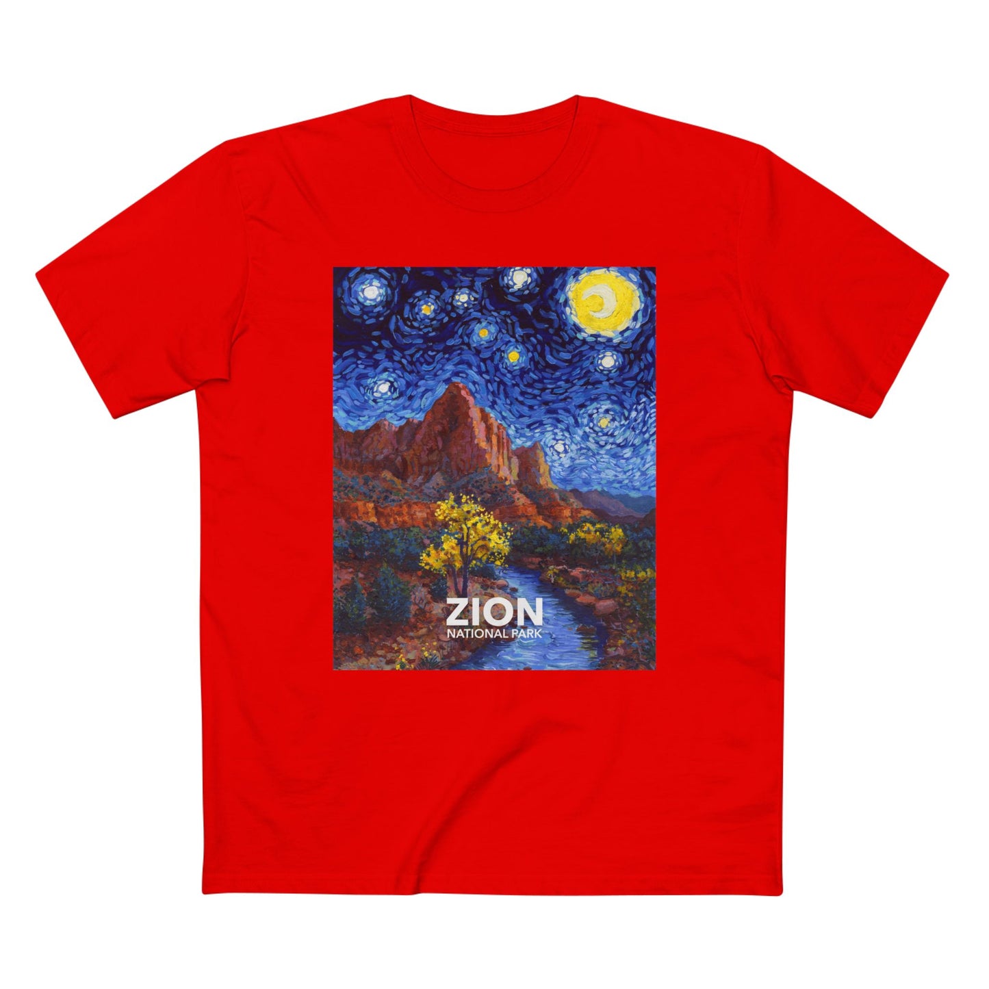 Zion National Park T-Shirt - The Starry Night
