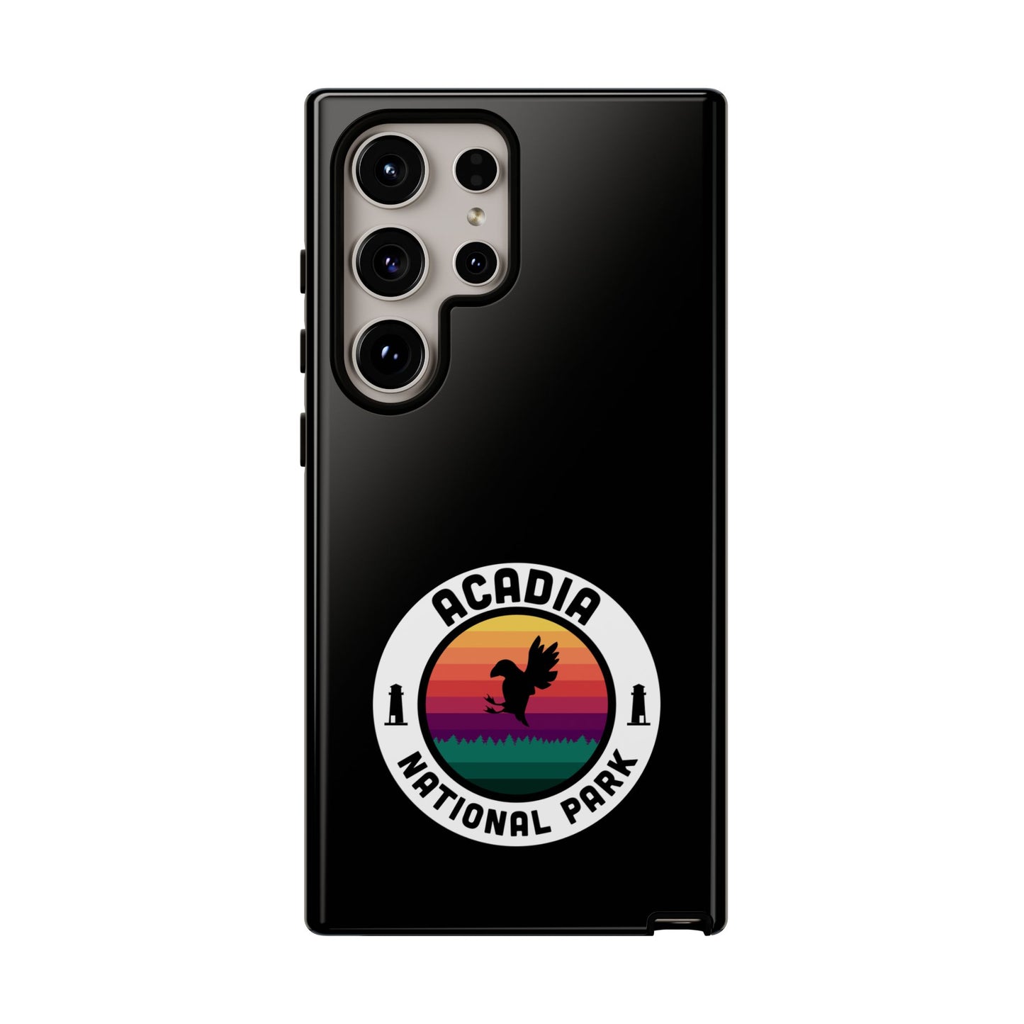 Acadia National Park Phone Case - Round Emblem Design