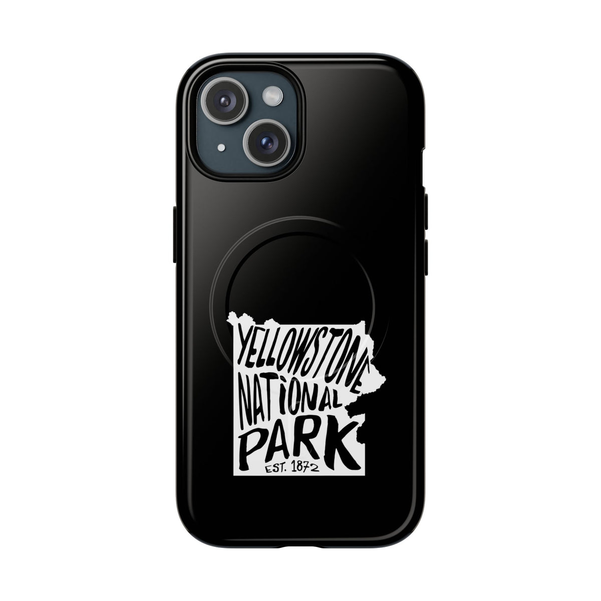 Yellowstone National Park iPhone Case with MagSafe - Map Design
