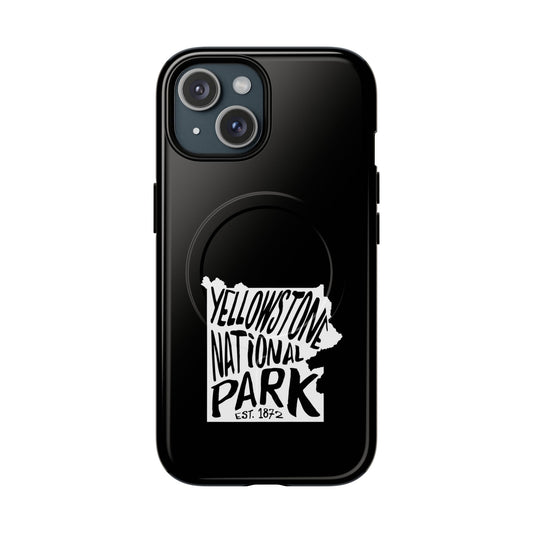 Yellowstone National Park iPhone Case with MagSafe - Map Design