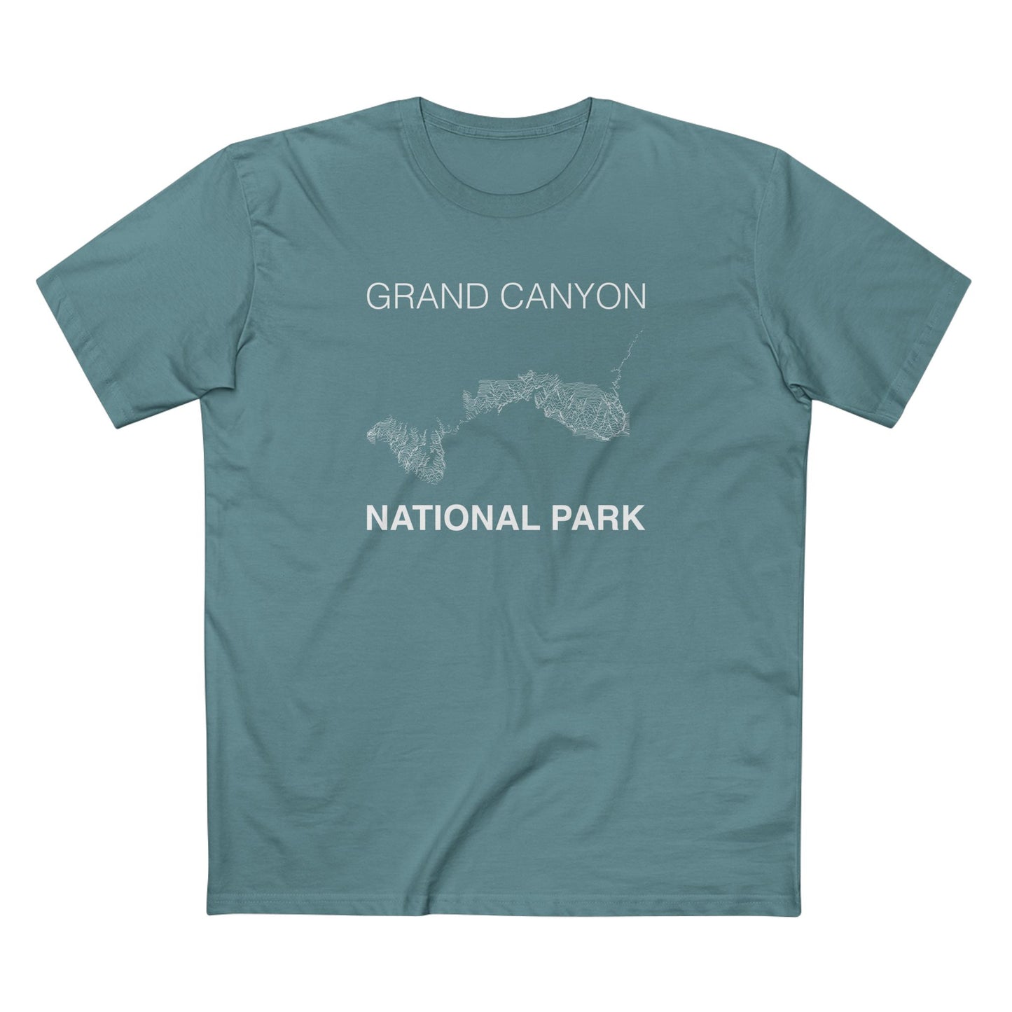 Grand Canyon National Park T-Shirt Lines in Slate Blue