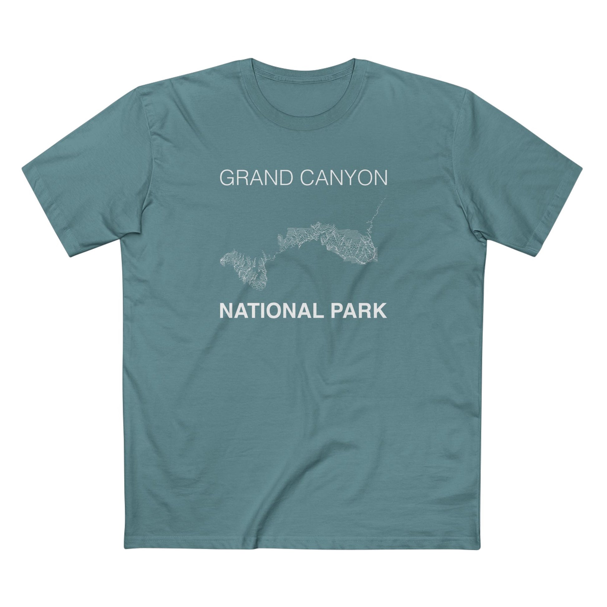 Grand Canyon National Park T-Shirt Lines in Slate Blue