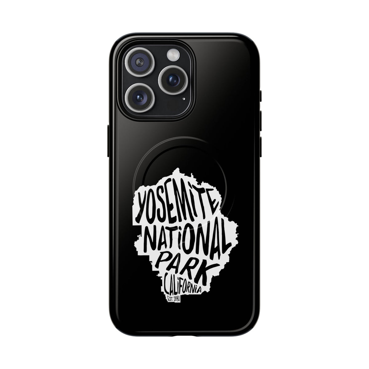 Yosemite National Park iPhone Case with MagSafe - Map Design