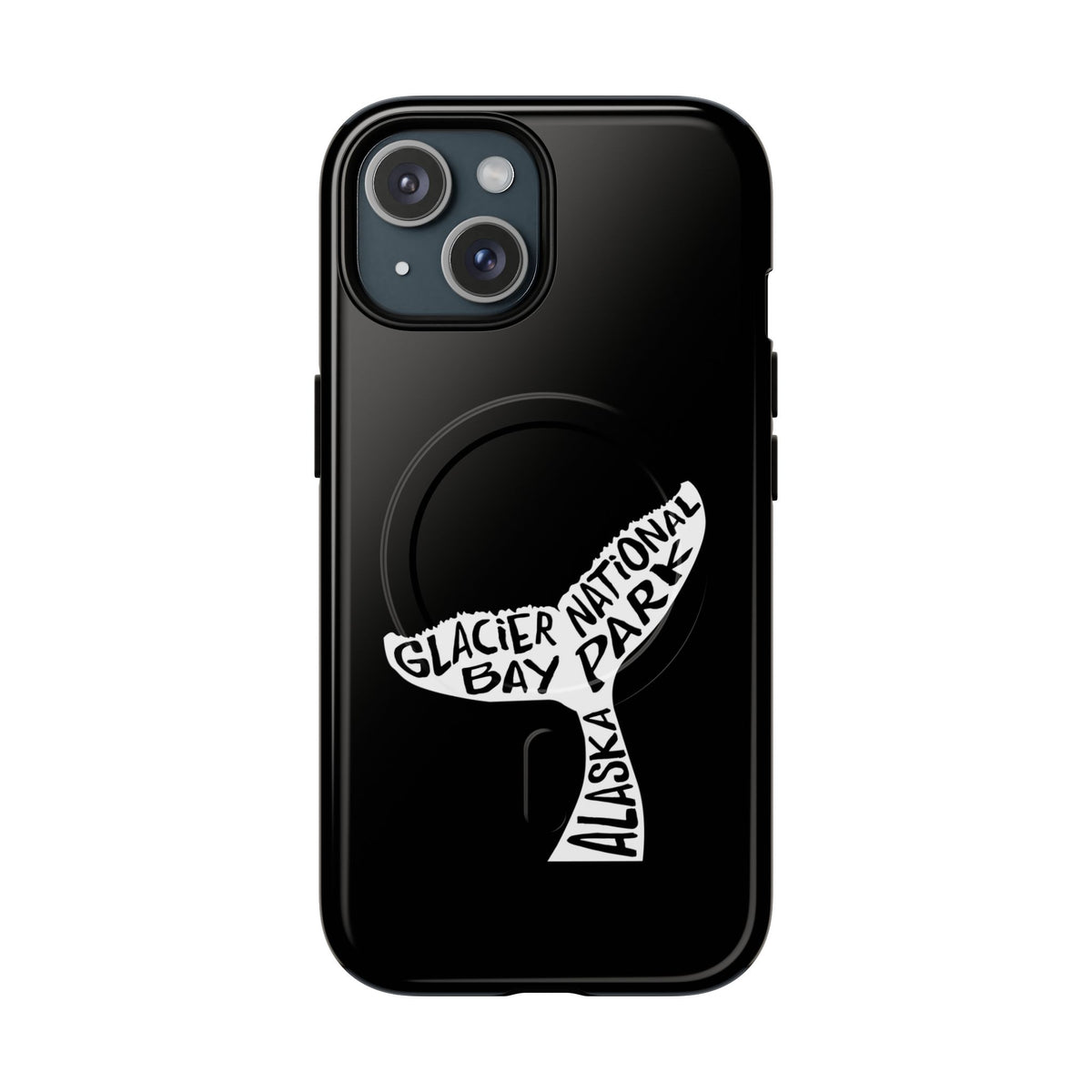 Glacier Bay National Park iPhone Case with MagSafe - Humpback Whale Tail Design