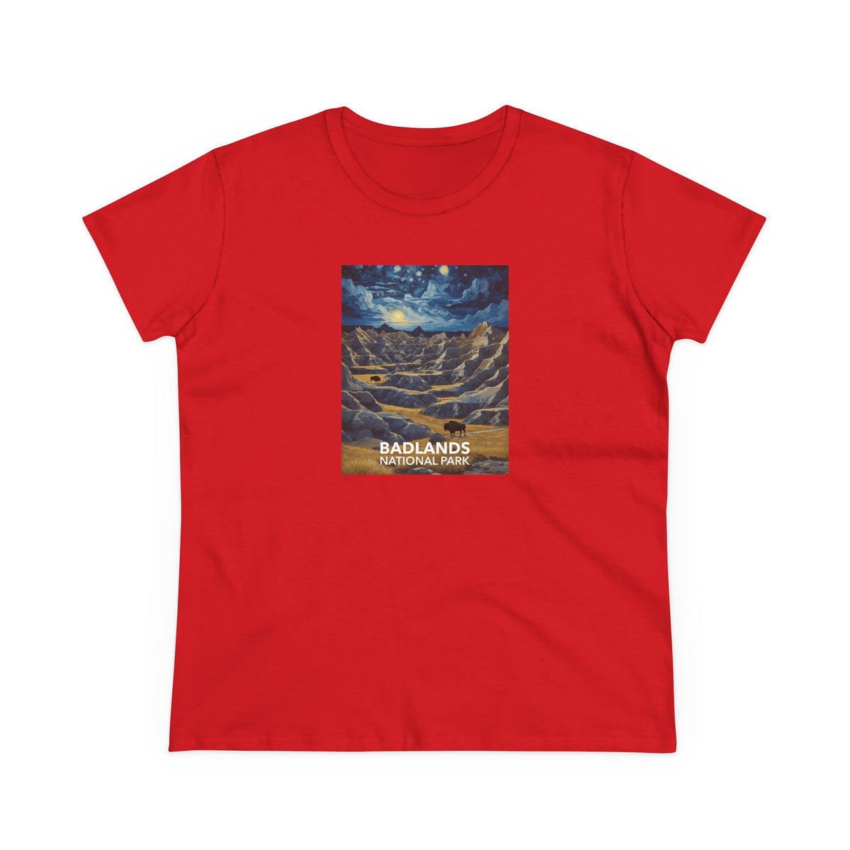 Badlands National Park Women's T-Shirt - Starry Night