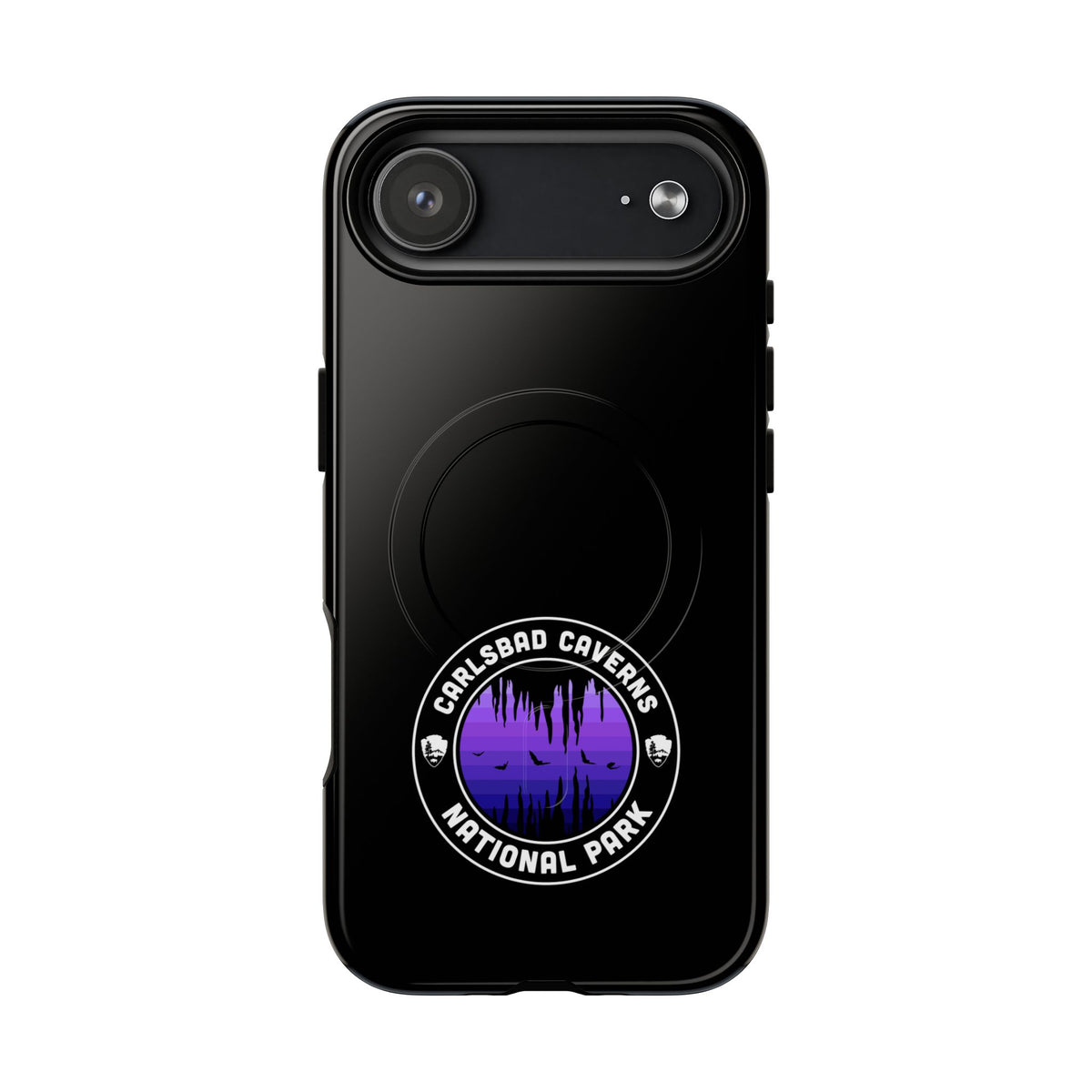 Carlsbad Caverns National Park iPhone Case with MagSafe - Round Emblem Design