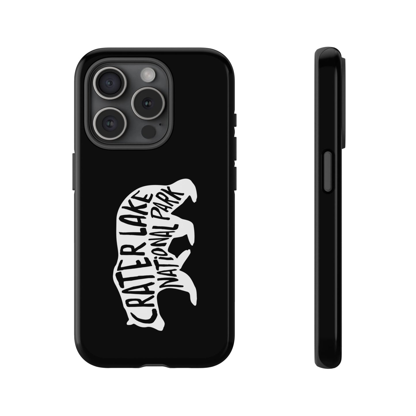 Crater Lake National Park Phone Case - Black Bear Design