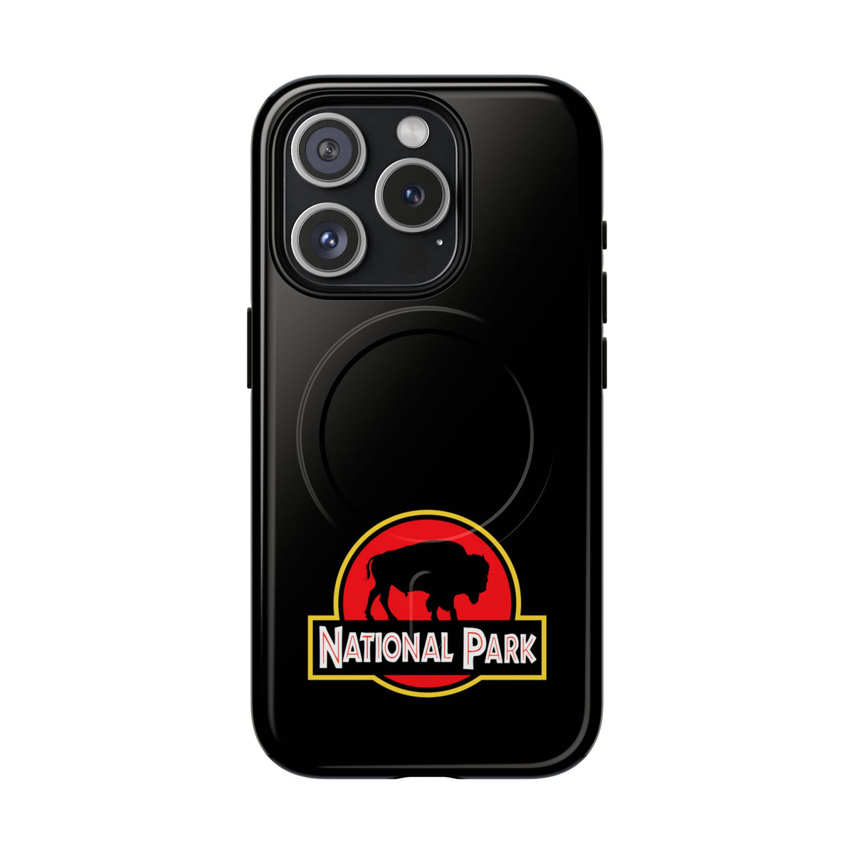Bison National Park iPhone Case with MagSafe - Parody Logo