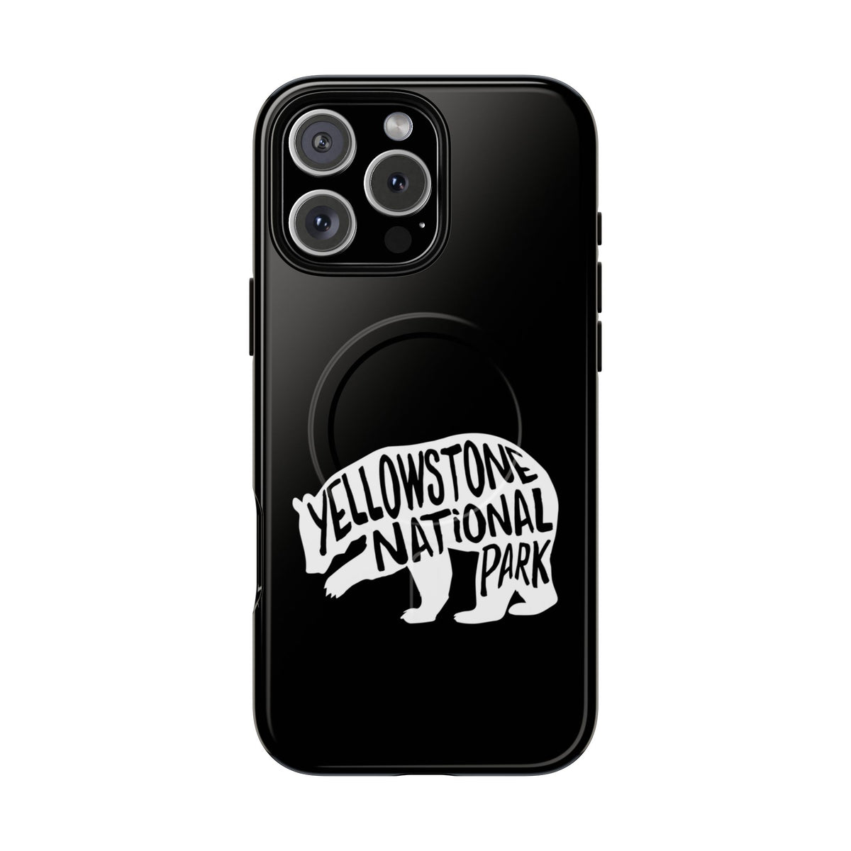 Yellowstone National Park iPhone Case with MagSafe - Grizzly Bear Design