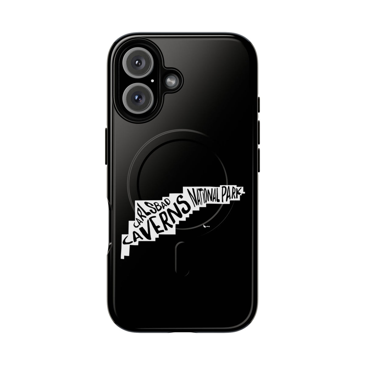 Carlsbad Caverns National Park iPhone Case with MagSafe - Map Design