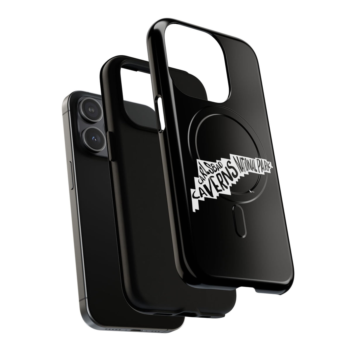 Carlsbad Caverns National Park iPhone Case with MagSafe - Map Design