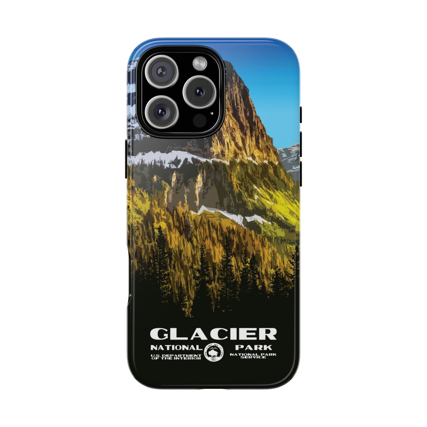 Glacier National Park Phone Case - WPA Style