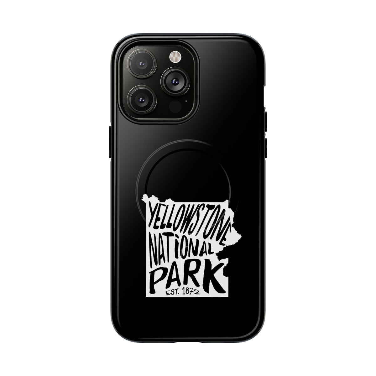Yellowstone National Park iPhone Case with MagSafe - Map Design