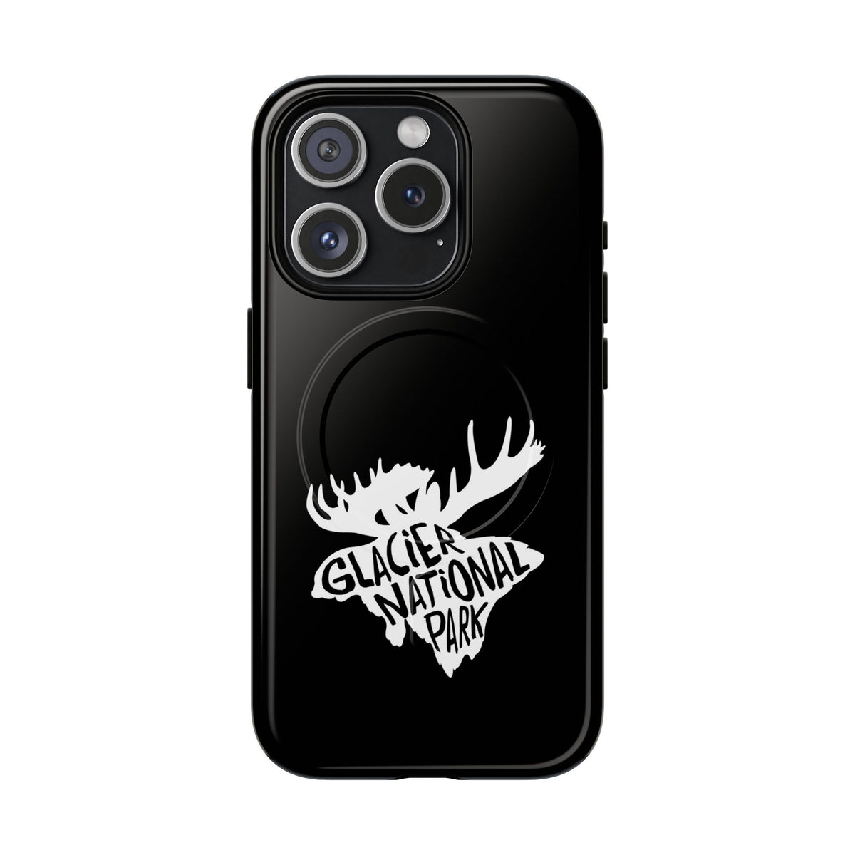 Glacier National Park iPhone Case with MagSafe - Moose Design