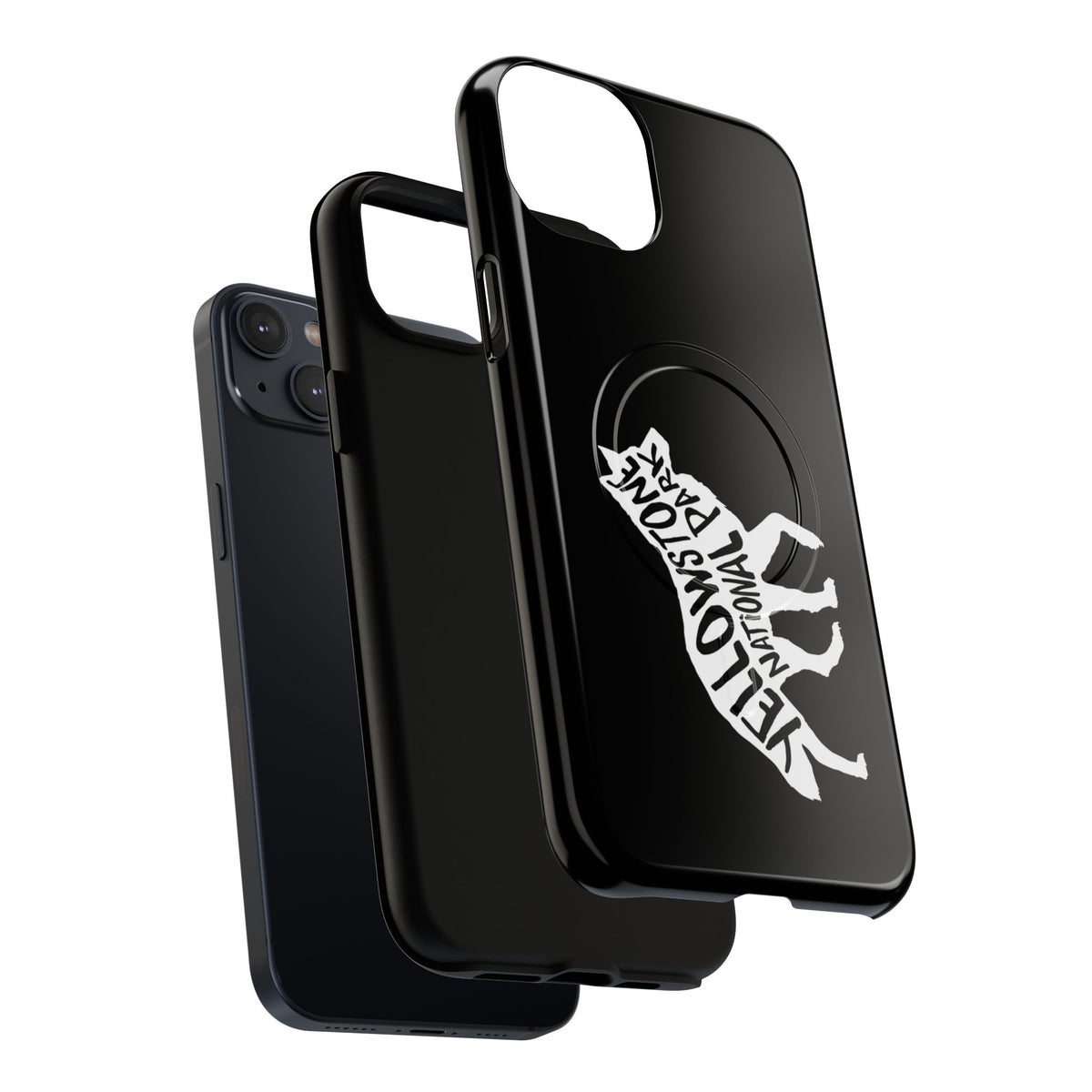 Yellowstone National Park iPhone Case with MagSafe - Wolf Design