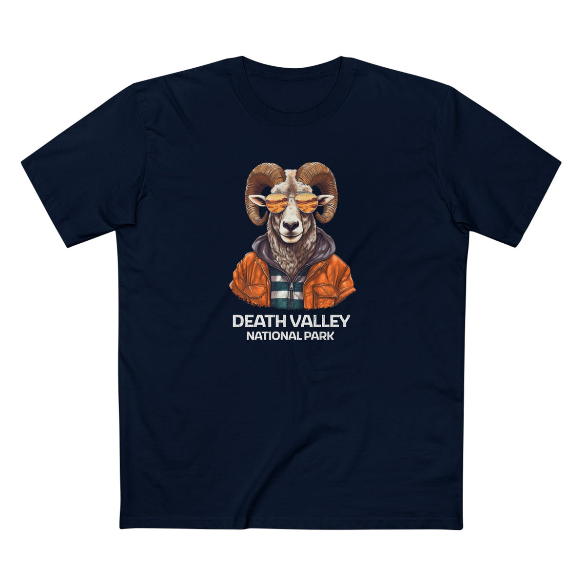Death Valley National Park T-Shirt - Bighorn Sheep in Navy
