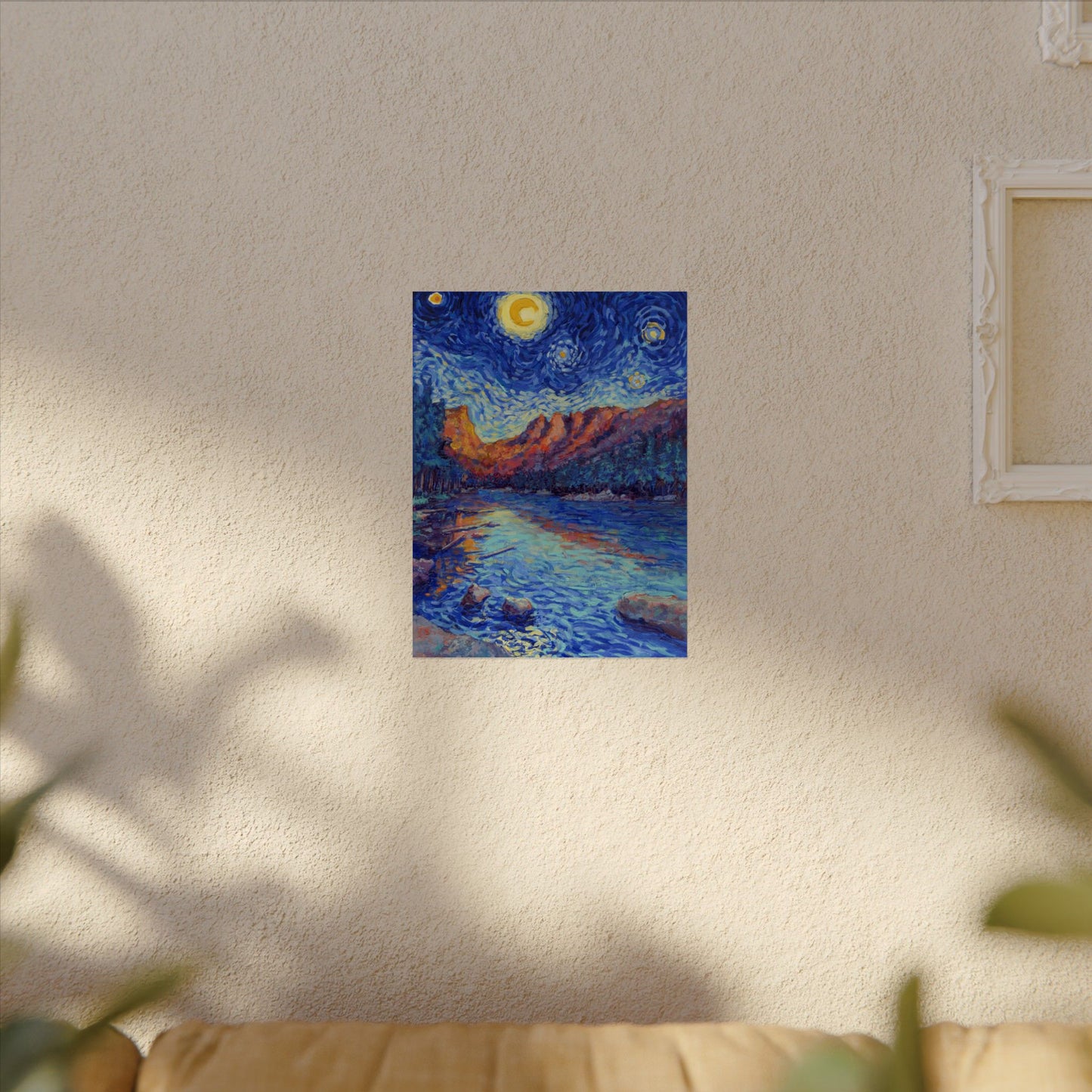 Rocky Mountain National Park Starry Night Poster - Premium Textured Paper
