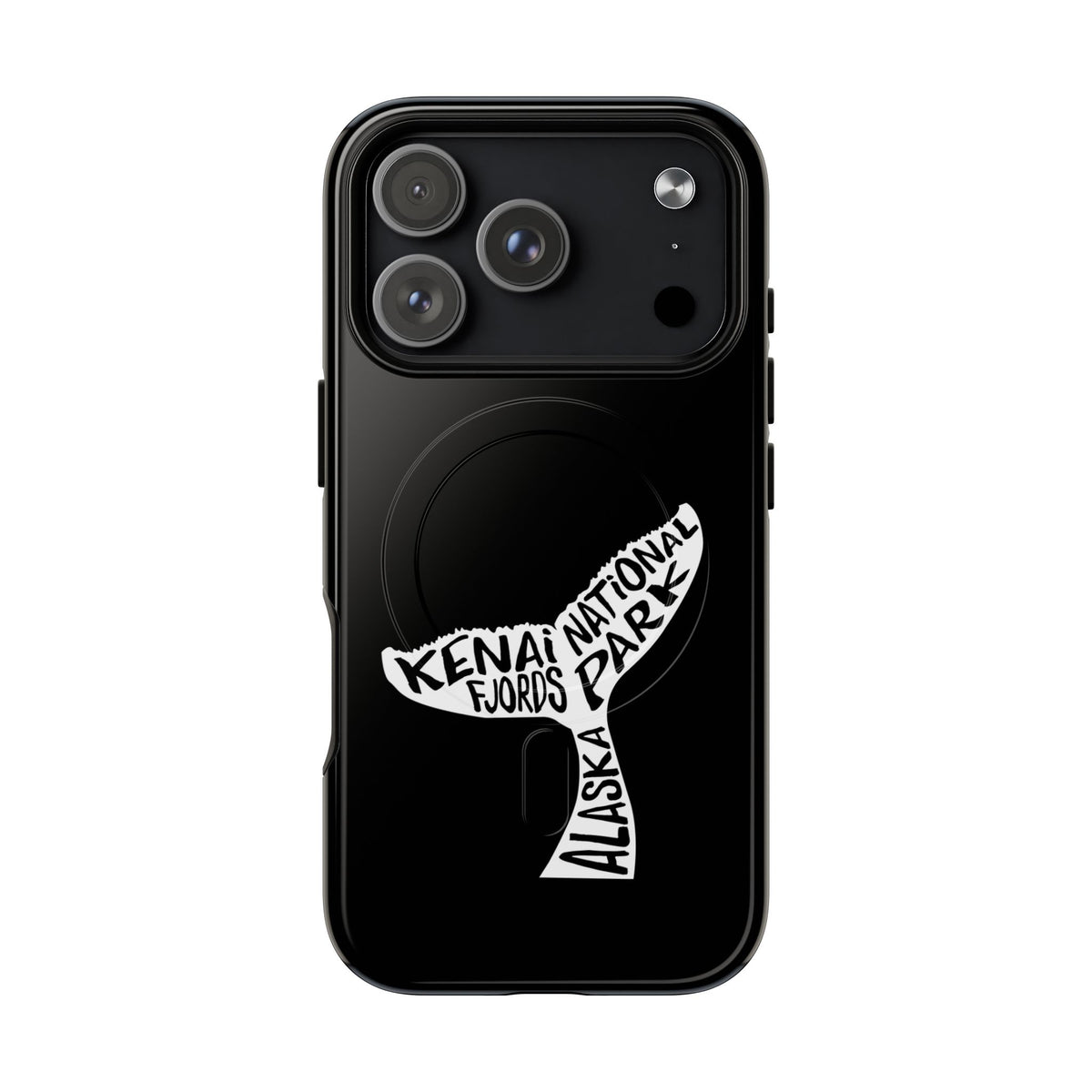Kenai Fjords National Park iPhone Case with MagSafe - Humpback Whale Tail Design
