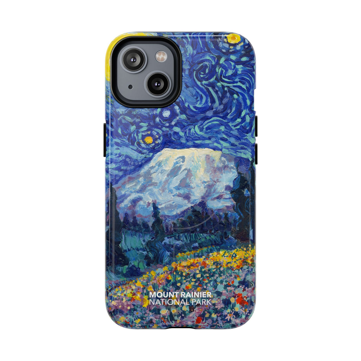 Mount Rainier National Park iPhone Case with MagSafe - Starry Night