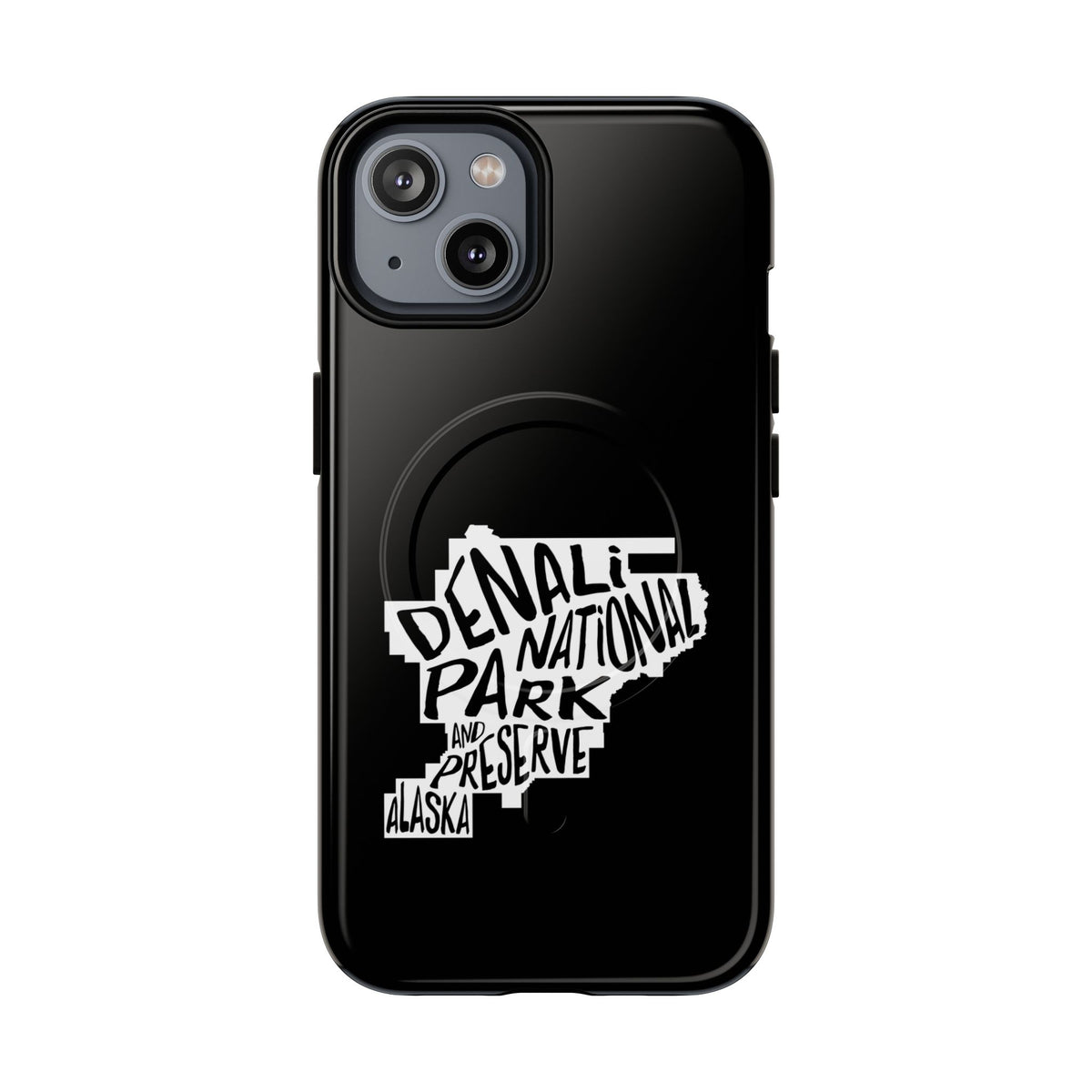 Denali National Park iPhone Case with MagSafe - Map Design