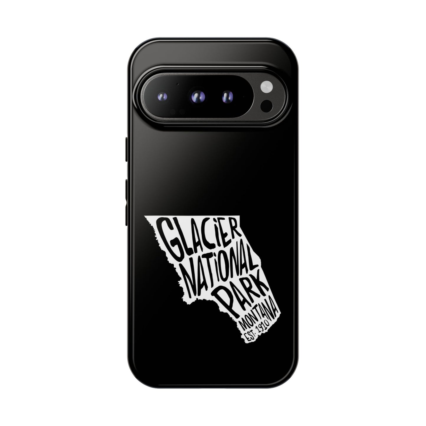 Glacier National Park Phone Case - Map Design