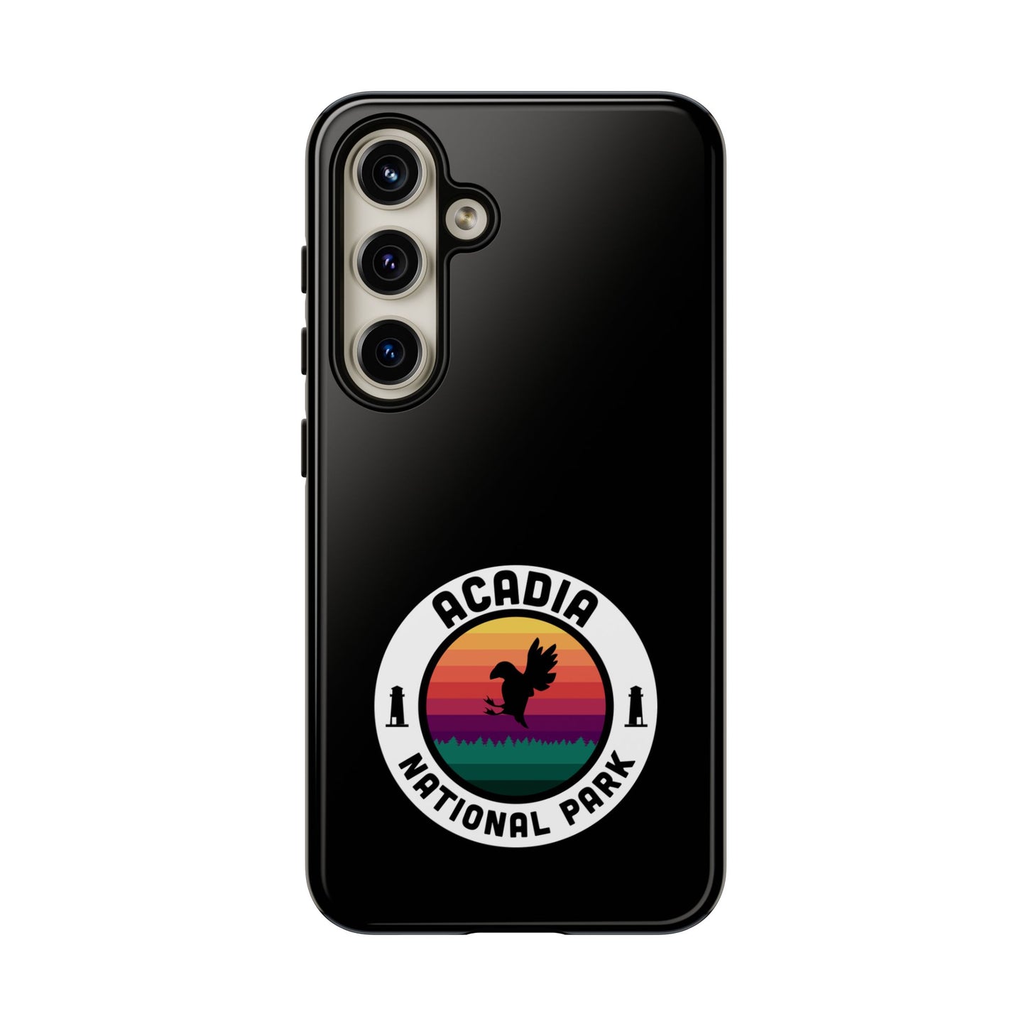 Acadia National Park Phone Case - Round Emblem Design