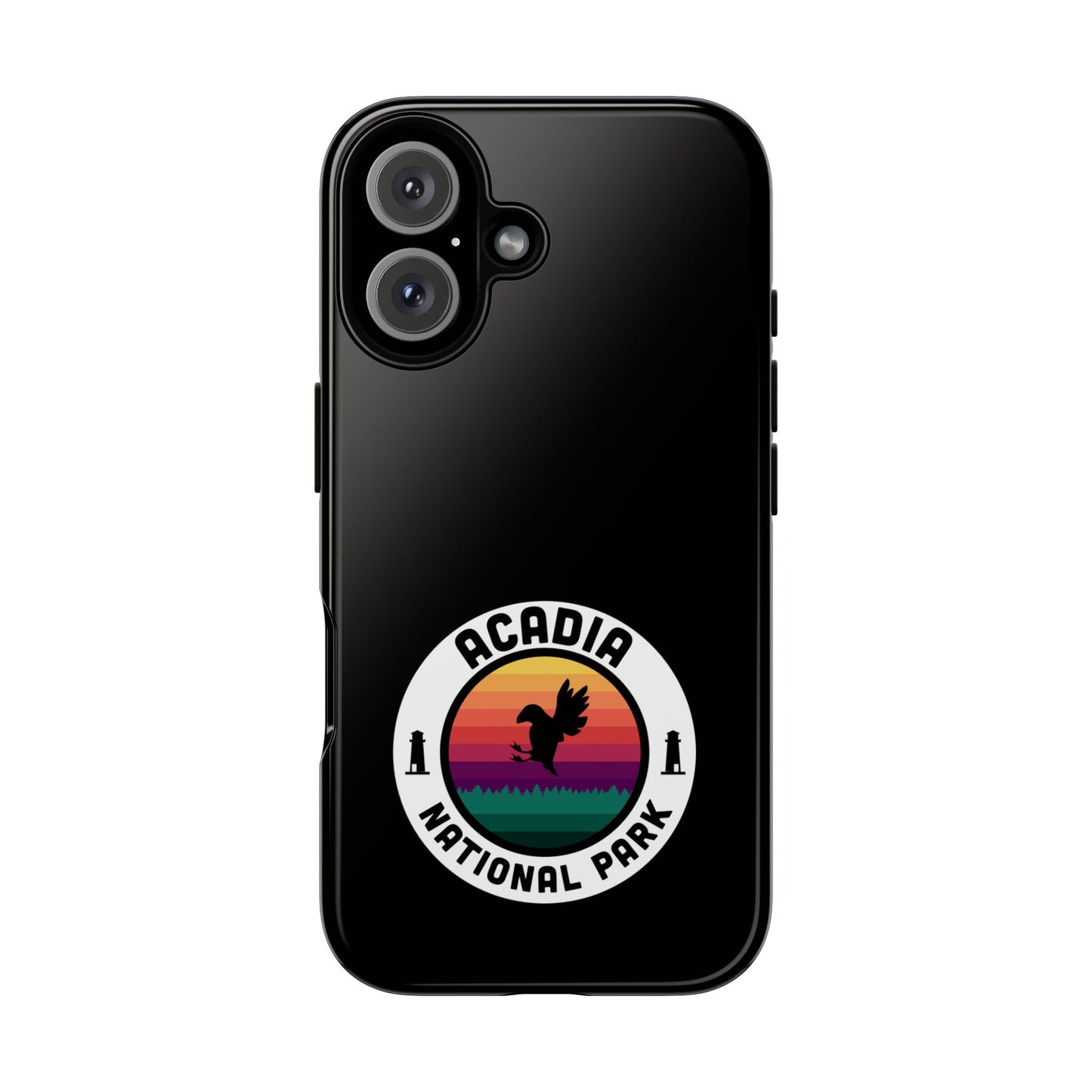 Acadia National Park Phone Case - Round Emblem Design