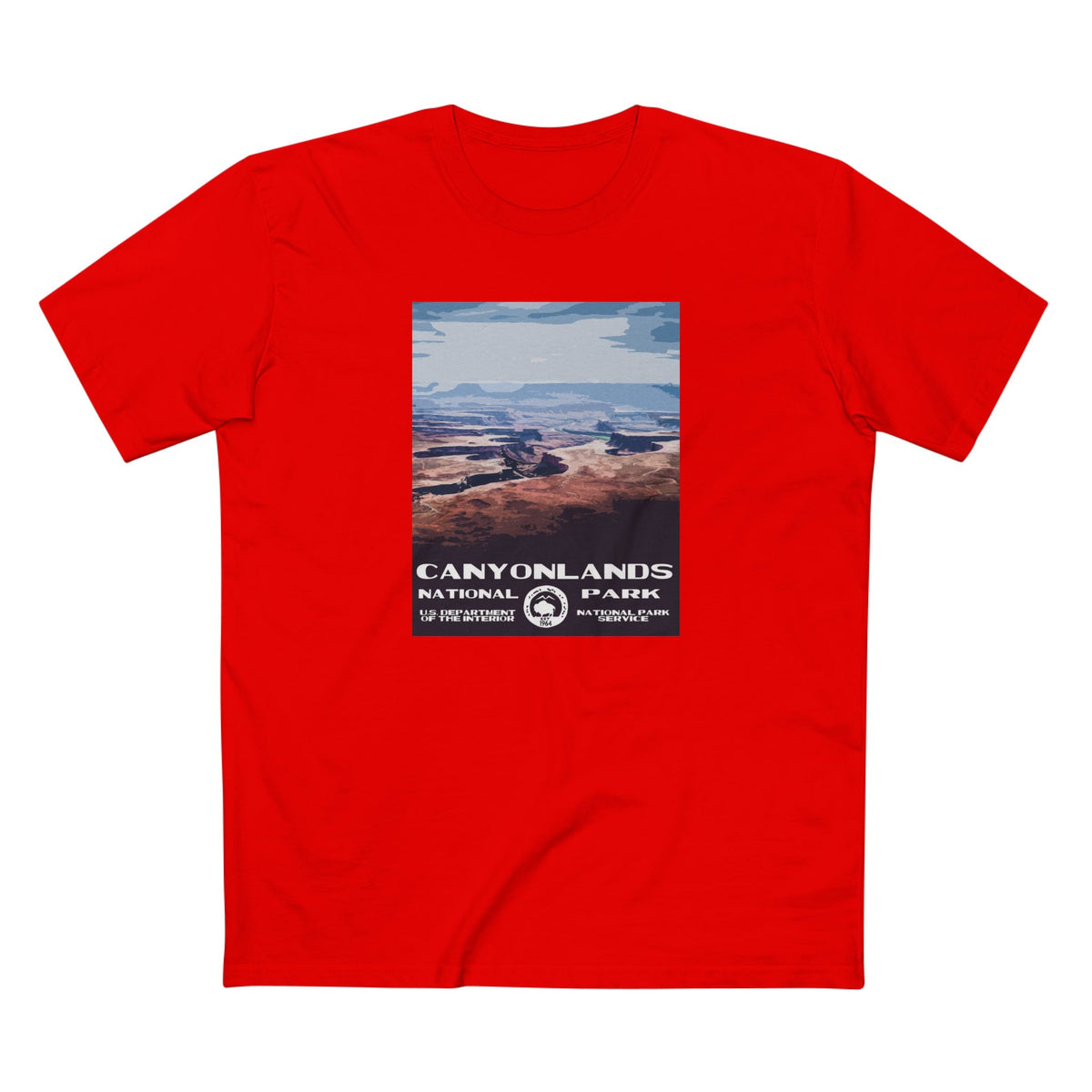Canyonlands National Park T-Shirt - WPA Poster in Red