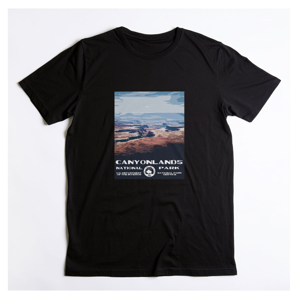 Canyonlands National Park T-Shirt - WPA Poster in Black