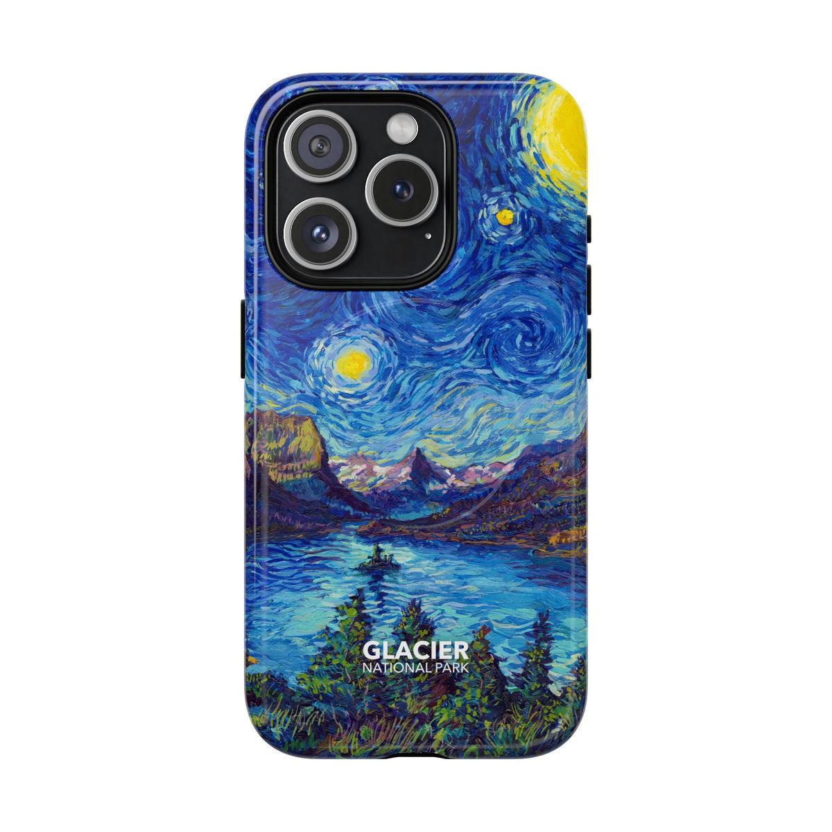 Glacier National Park iPhone Case with MagSafe - Starry Night