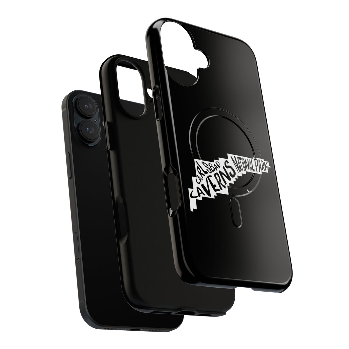 Carlsbad Caverns National Park iPhone Case with MagSafe - Map Design